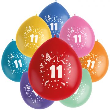 Ballon 11 jaar verjaardag