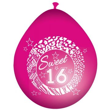 Ballon sweet 16 roze