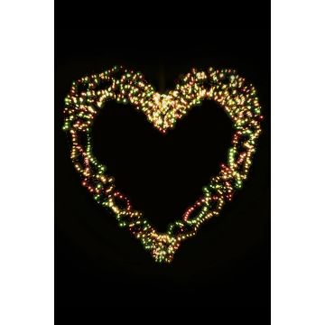 Hart verlichting Carnaval Valentijn 3d