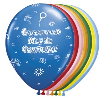 communie ballon assorti