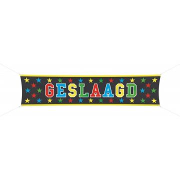 Geslaagd spandoek banner