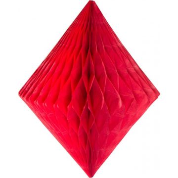 Honeycomb diamant rood