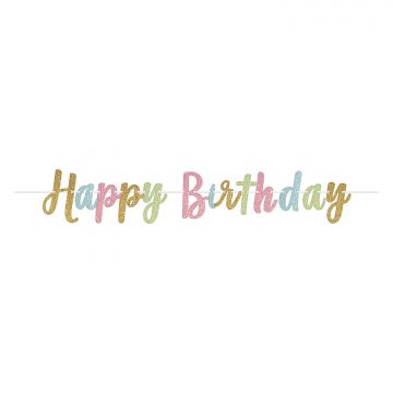 Happy Birthday slinger pastel. 