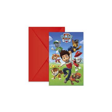 paw patrol uitnodiging