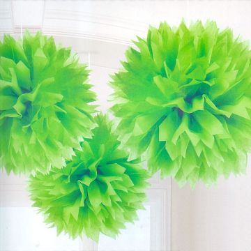 Pompom groen, 30 cm