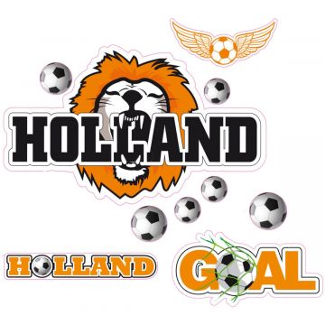 Raamstickers Voetbal Holland House