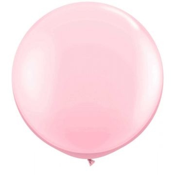 Reuze ballon 90 cm licht roze.
