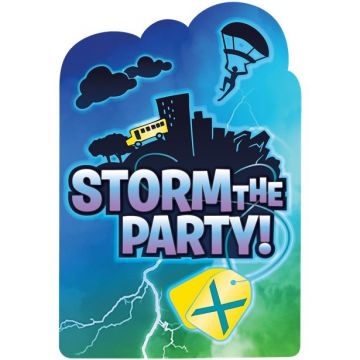 Uitnodiging game feest Battle Royal