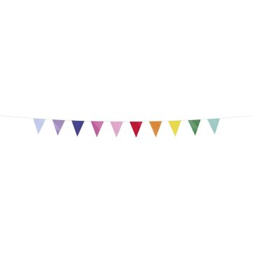 Vlaggenlijn multicolor, 6 m