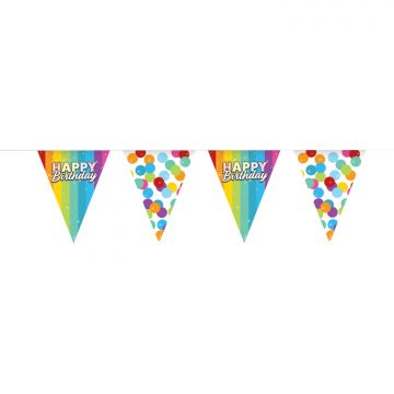 Stoffen Vlaggenlijn Happy Birthday