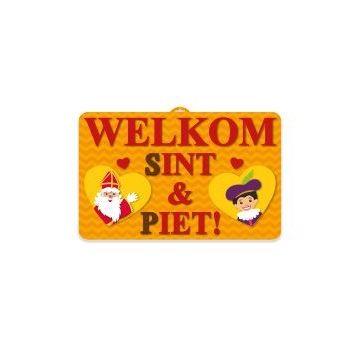 Deurbord Welkom Sint en Piet.