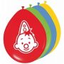 Bumba ballonnen 8 stuks ballonnen rood, geel, blauw en groen met Bumba erop.